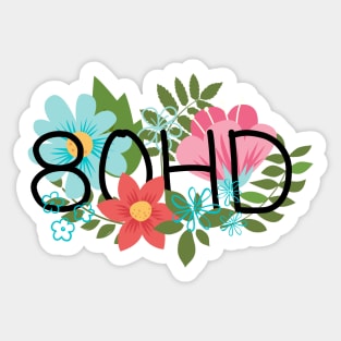 80HD Floral Sticker